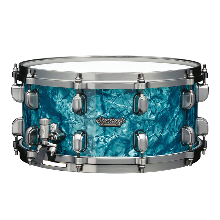 TAMA Starclassic Maple Snare Drum 14" x 5,5" - Turquoise Pearl/Smoked Black Nickel HW
