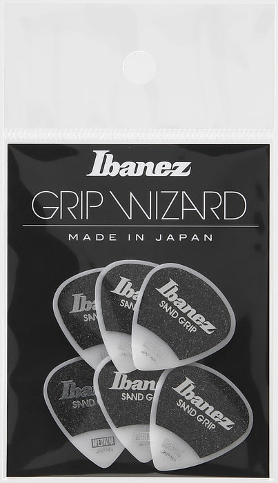 IBANEZ Grip Wizard Series Sand Grip Flat Picks - 6 pcs