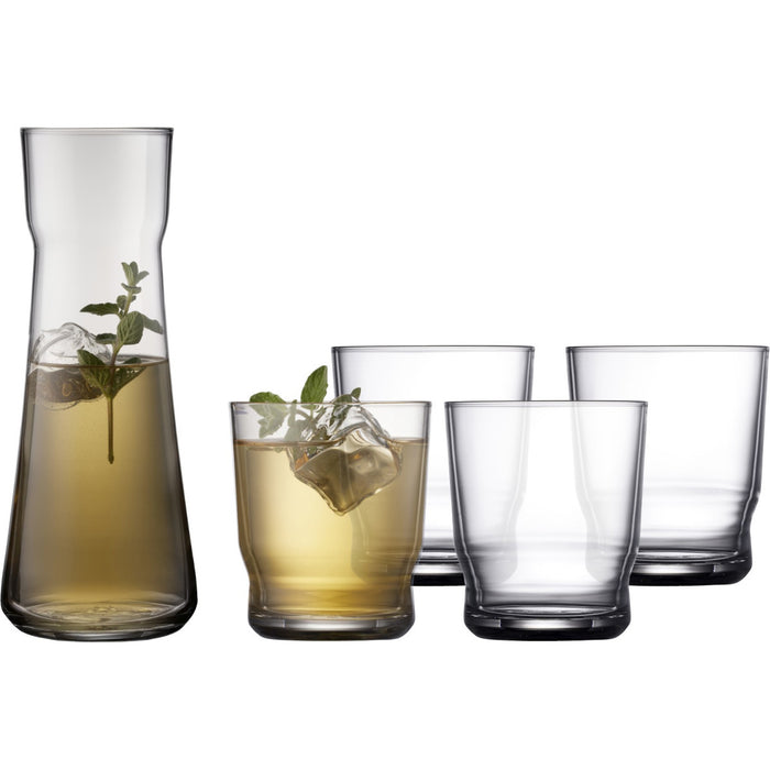 Lyngby Glas Lissabon 15767 carafe and 4 water glasses set