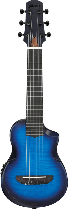 IBANEZ AU Piccolo Guitar 6-String - Transparent Blue Sunburst Open Pore