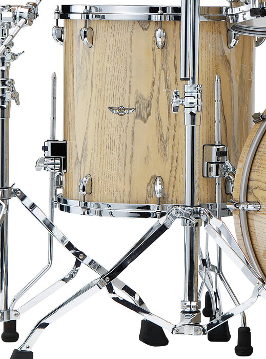 TAMA STAR Walnut Floor Tom 16" x 16" - Antique White Japanese Chestnut/Chrome HW