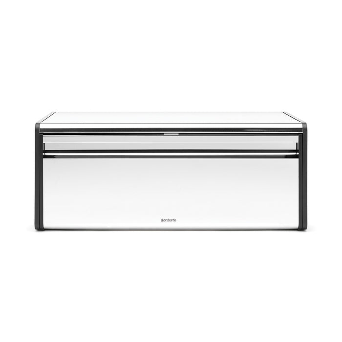 Brabantia Rectangular breadbox polished steel/black 163463
