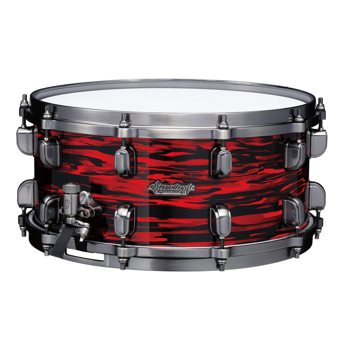 TAMA Starclassic Maple Snare Drum 14" x 8" - Red Oyster/Smoked Black Nickel HW