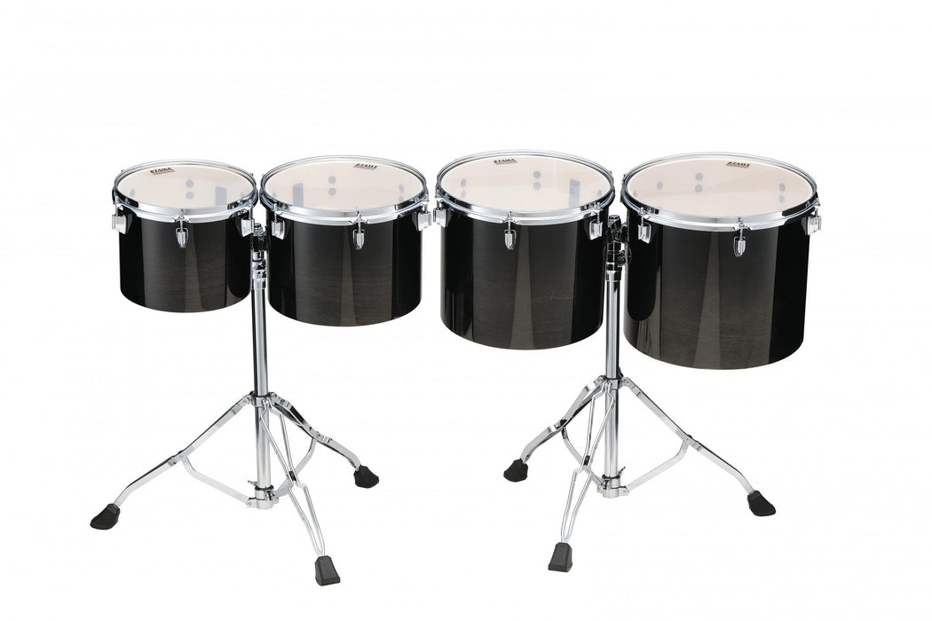 TAMA Mid-Pitched Concert Tom Set 4 pcs. - Transparent Black Fade/Chrome HW