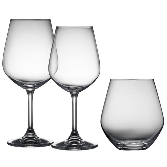 Lyngby Glas Set of Krystal water and wine glasses 18 pieces 12306
