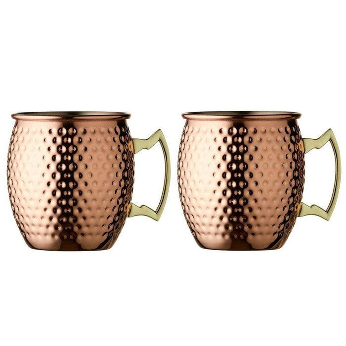 Lyngby Glas Moscow mugs with earpiece 550 ml 2 pieces copper 24691