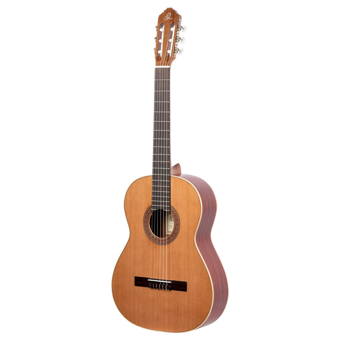 ORTEGA Traditional Series 4/4 Classical Guitar 6-String Lefty - Natural Cedar + Gig Bag