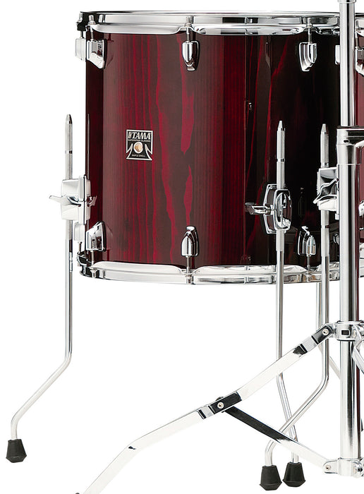 TAMA Superstar Classic Floor Tom 14" x 14" - Gloss Garnet Lacebark Pine/Chrome HW
