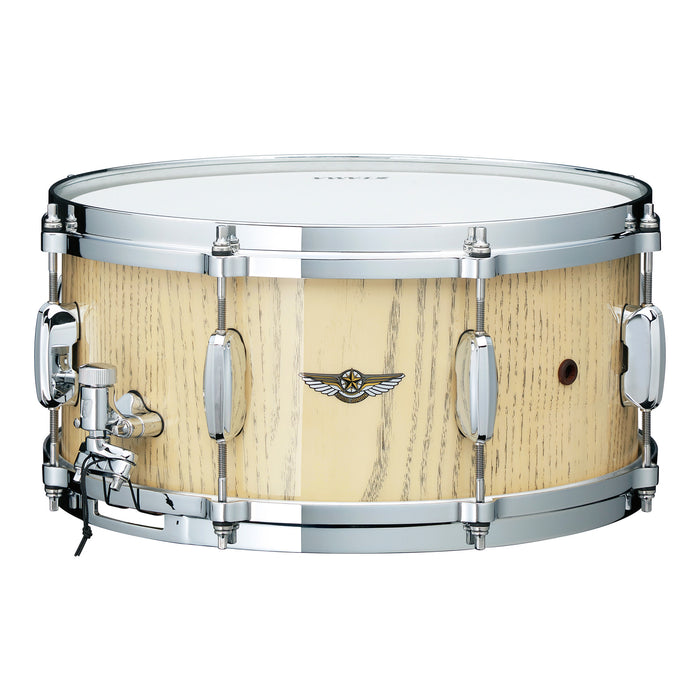 TAMA STAR Walnut Snare Drum 13" x 6" - Antique White Japanese Chestnut/Chrome HW