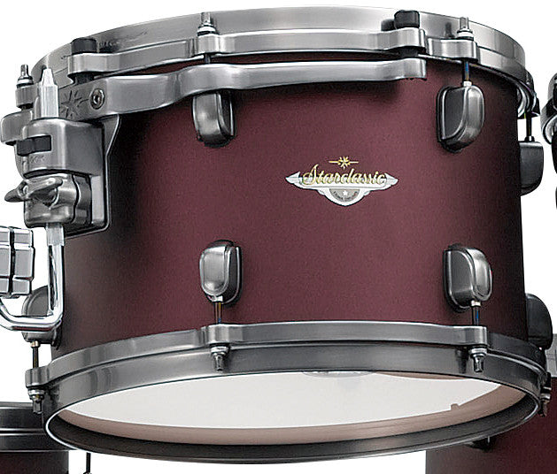 TAMA Starclassic Maple Lacquer Rack Tom 12" x 8" - Flat Burgundy Metallic/Smoked Black Nickel HW