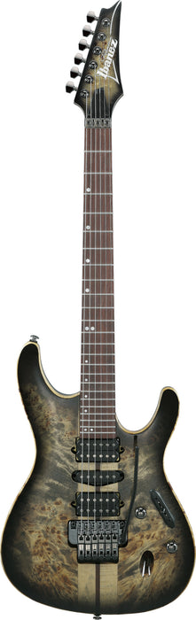 IBANEZ Premium S Electric Guitar 6-String - Charcoal Black Burst + Gig Bag
