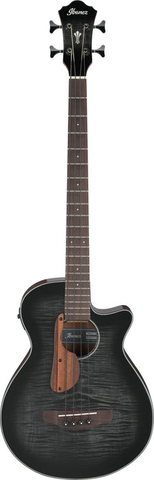 IBANEZ AEGB Acoustic Bass 4-String - Transparent Black Sunburst, Natural High Gloss Back & Sides