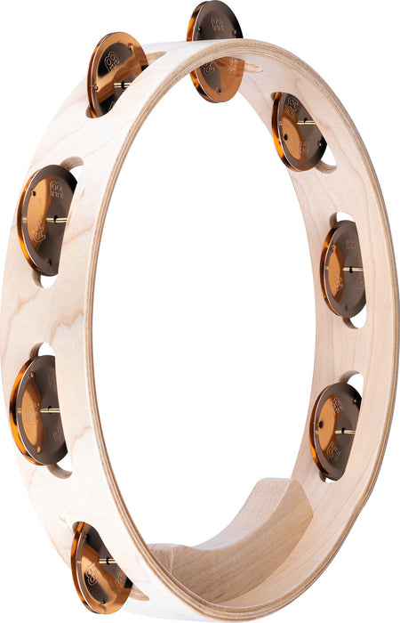 MEINL Percussion Artisan Edition Series Single-Row Wood Tambourine - 10"