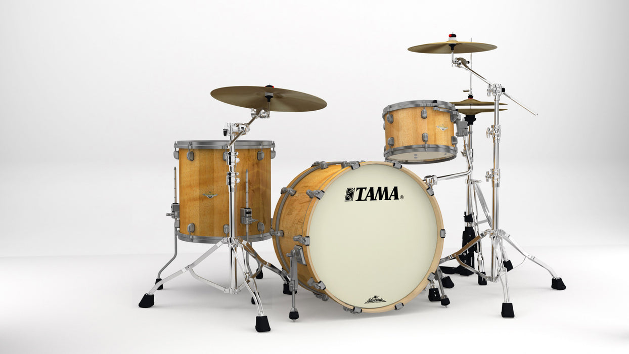 TAMA Starclassic Maple Exotic Shell Kit 3 pcs - Exotic Gloss Natural Movingui/Smoked Black Nickel HW