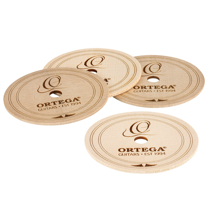 ORTEGA Wooden Coaster 4 pcs Set - Spruce