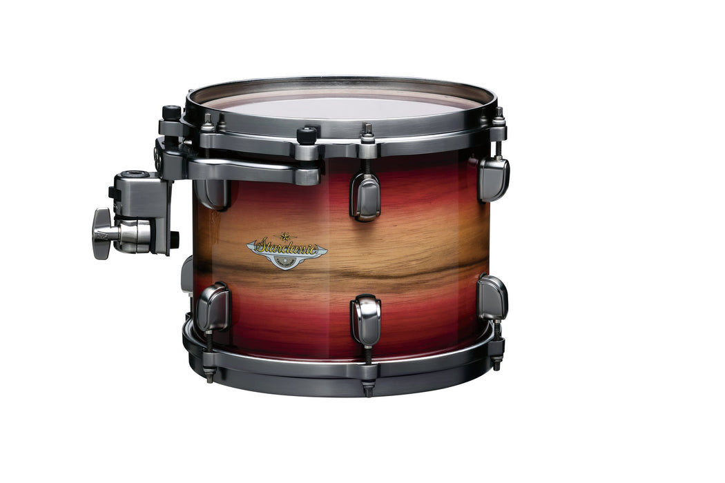 TAMA Starclassic Maple Exotic Rack Tom 12" x 8" - Ruby Pacific Walnut Burst/Smoked Black Nickel HW