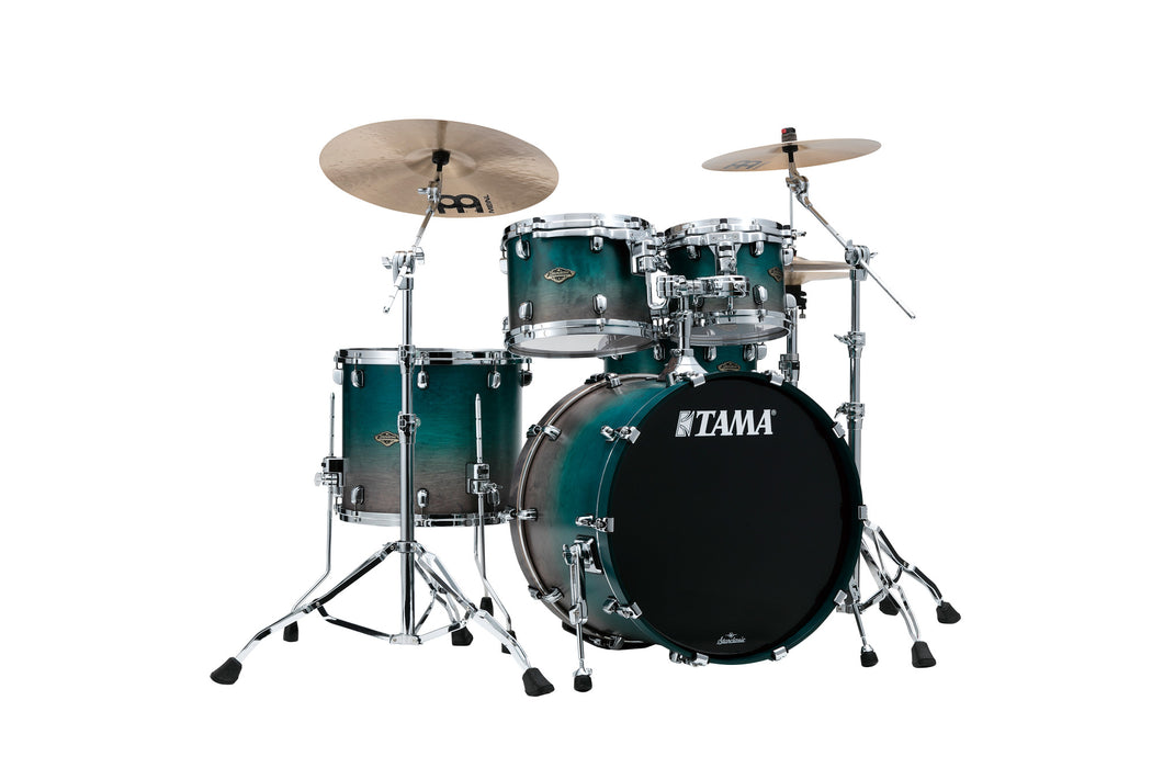 TAMA Starclassic Walnut/Birch Lacquer Shell Kit 4 pcs - Satin Sapphire Fade/Chrome HW