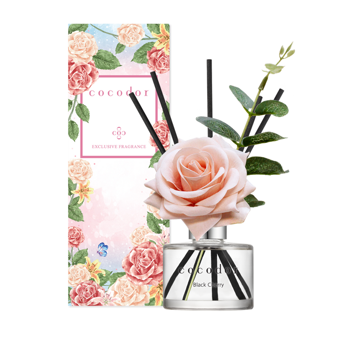 Cocodor Flower Rose fragrance diffuser with sticks 120 ml Black Cherry PDI30412