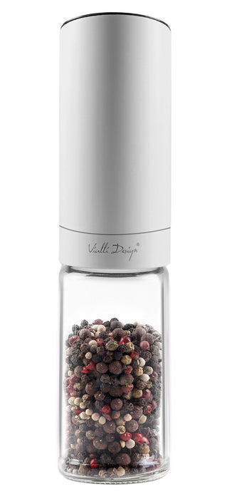 Vialli Design Salt & pepper electric and gravitational mill white SOHO 28883