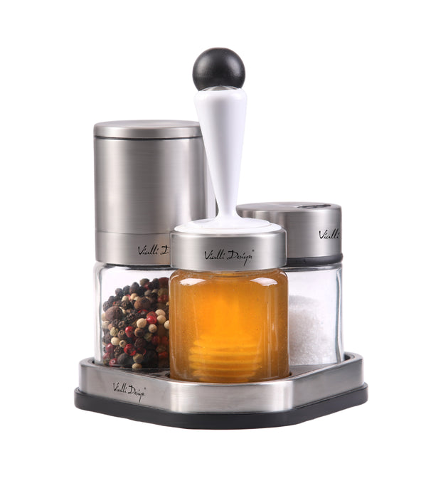 Vialli Design SET of 2 spices & honey dispensers SOHO 28838