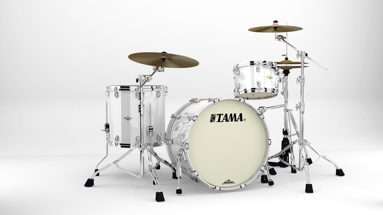 TAMA Starclassic Maple Lacquer Shell Kit 3 pcs - Piano White/Chrome HW