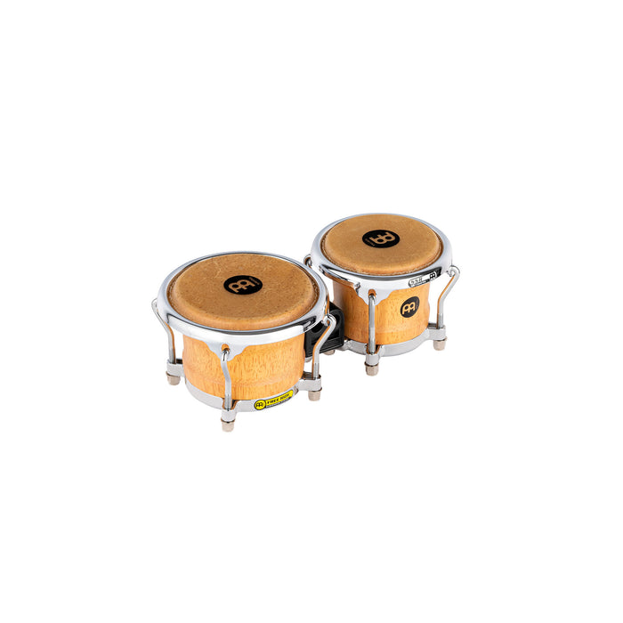 MEINL Percussion Free Ride Mini Wood Bongo 3 1/2" Macho & 4 1/4" Hembra - Super Natural