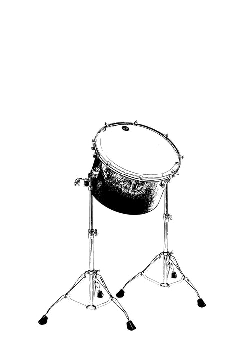 TAMA Starclassic Maple Exotic Gong Drum 20" x 14" - Natural Pacific Walnut Fade/Chrome HW