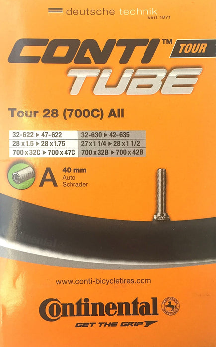 Continental Tour 28 182001 A 40 Bicycle Air Tube Black
