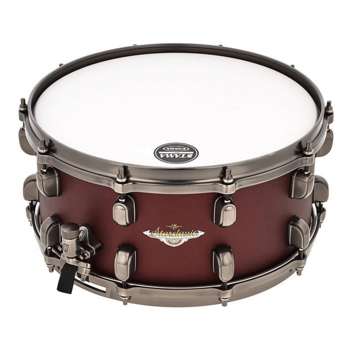 TAMA Starclassic Maple Snare Drum 14" x 5,5" - Flat Burgundy Metallic/Smoked Black Nickel HW