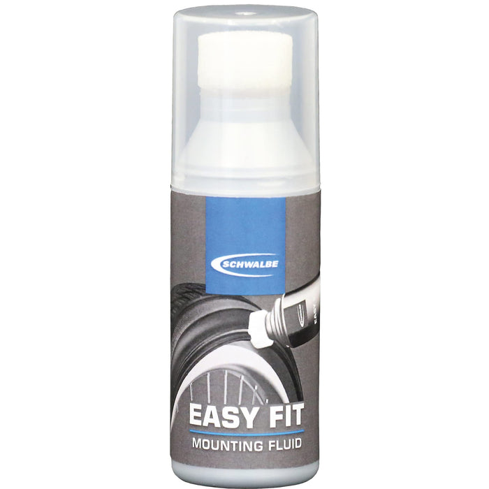 Schwalbe Easy Fit Special Assembly Liquid for Bicycle Tyre withs with Sponge Applicator - 50 ml, Metallic