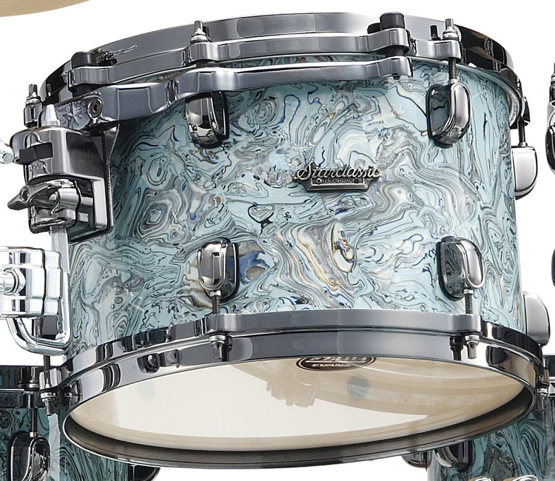 TAMA Starclassic Maple Duracover Wrap Rack Tom 14" x 12" - Sky Blue Swirl/Black Nickel HW
