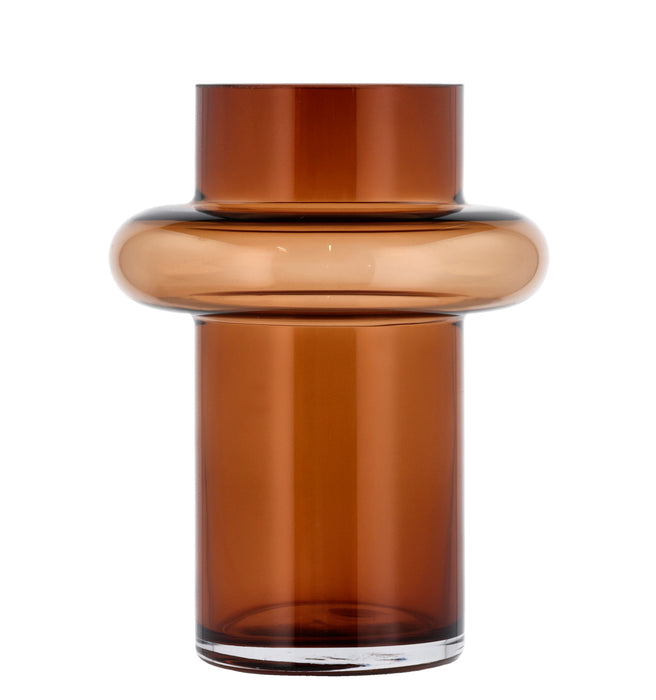Lyngby Glas Tube vase 20 cm amber 23556