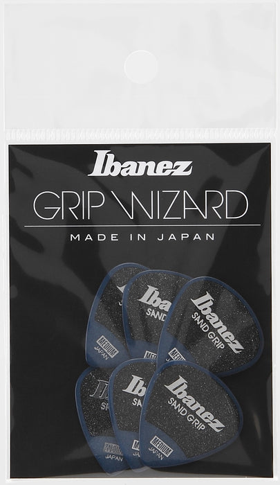 IBANEZ Grip Wizard Series Sand Grip Flat Picks - 6 pcs