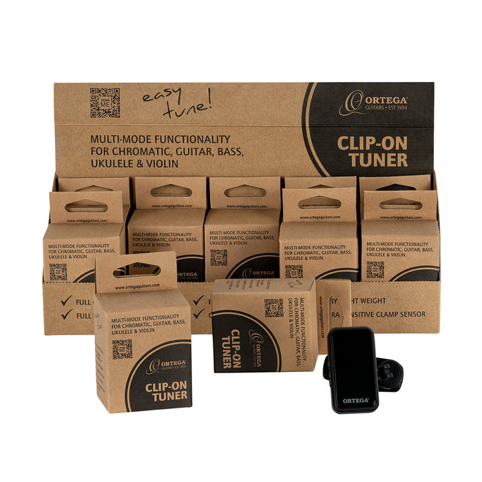 ORTEGA Multi-Mode Headstock-Tuner Sales Display - 10 pcs