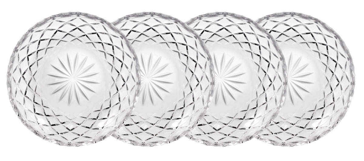 Lyngby Glas Sorrento plates 16 cm 6 pieces transparent 24312