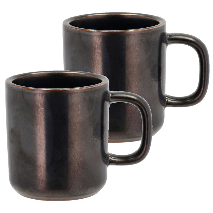 Villa Collection Fjord mug 250 ml 2 pcs. Black 24604