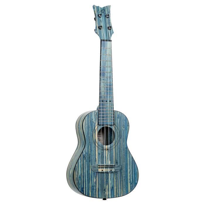 ORTEGA Bamboo Series Concert Ukulele 4 String - Solid Bamboo Stonewashed + Bag