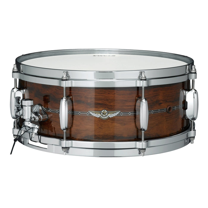 TAMA STAR Bubinga Snare Drum 14" x 5,5" - Natural Indian Laurel/Chrome HW - Outside Inlay