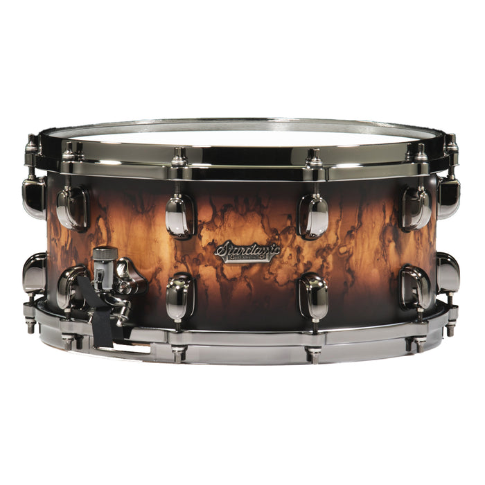 TAMA Starclassic Maple Snare Drum 14" x 8" - Molten Satin Brown Burst/Black Nickel HW