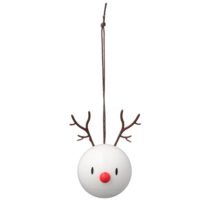 Hoptimist Reindeer Ornament bauble pendant 2 pcs white 26096