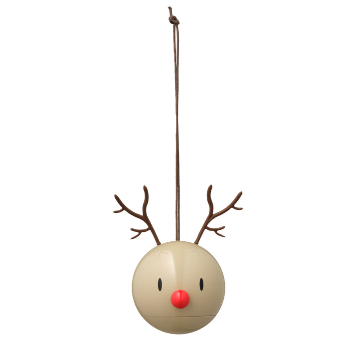 Hoptimist Reindeer Ornament bauble pendant 2 pcs beige 26097
