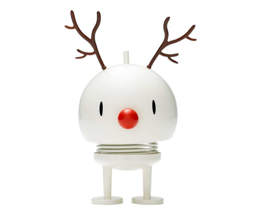 Hoptimist Reindeer Bumble M white 26180 figurine