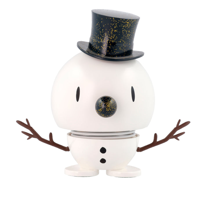 Hoptimist Snowman M figurine white and blue 26186