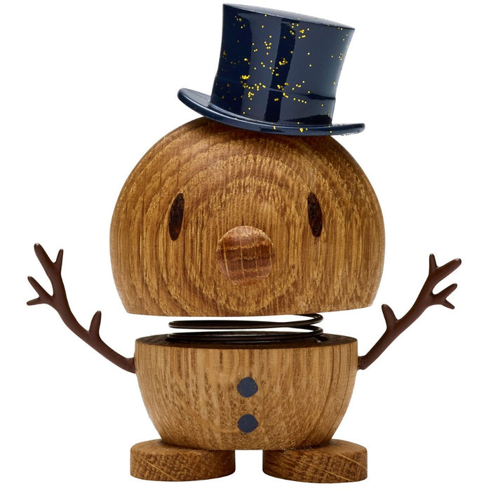 Hoptimist Snowman S oak figurine 26314