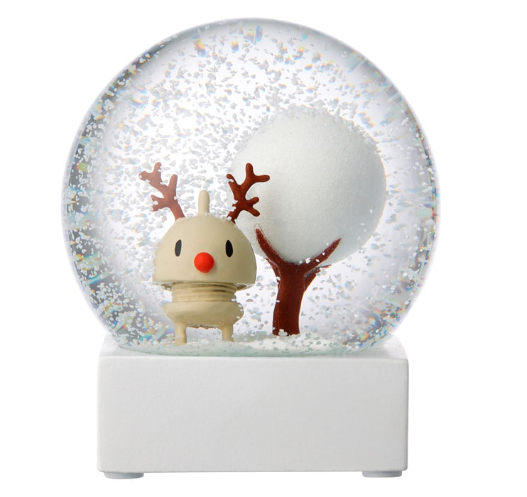 Hoptimist Reindeer Globe snowball figurine L beige 26378