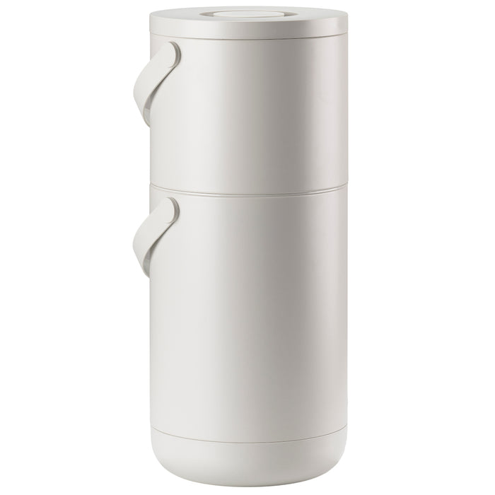 Zone Denmark Circular trash garbage can 22l + 12l Warm Grey 26522