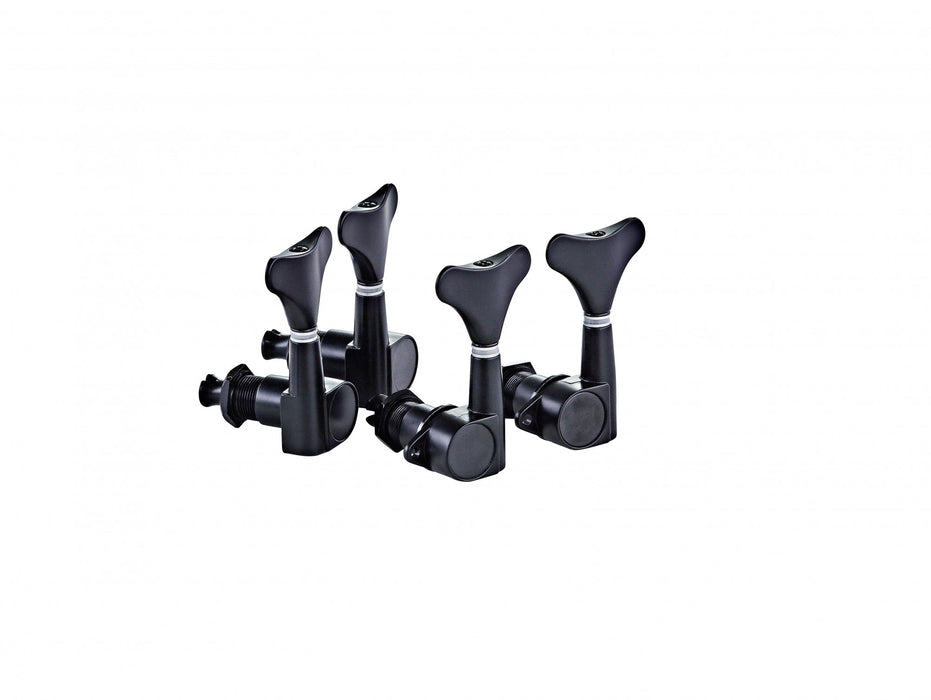ORTEGA 2+2 Bass Tuning Machines - Gloss Black