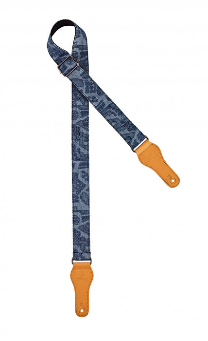 ORTEGA Spring Series Ukulele Cotton Strap - Blue Jean