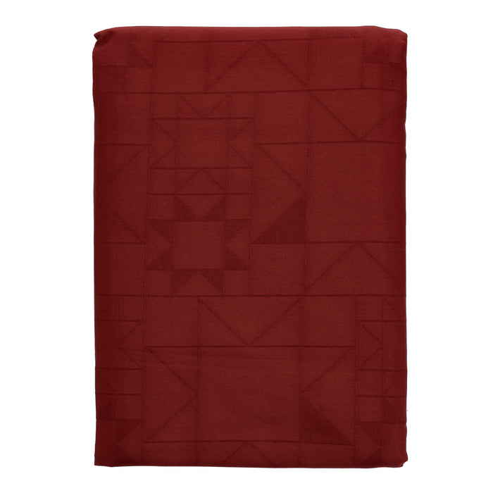 Södahl Tablecloth 140 x 370 cm Damask Star red 27183