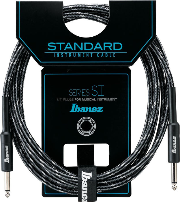 IBANEZ SI Series (Standard) Guitar Instrument Cable - 2 Straight Plugs Woven - Male - Male, Camouflage City - 6,10 m / 20 ft
